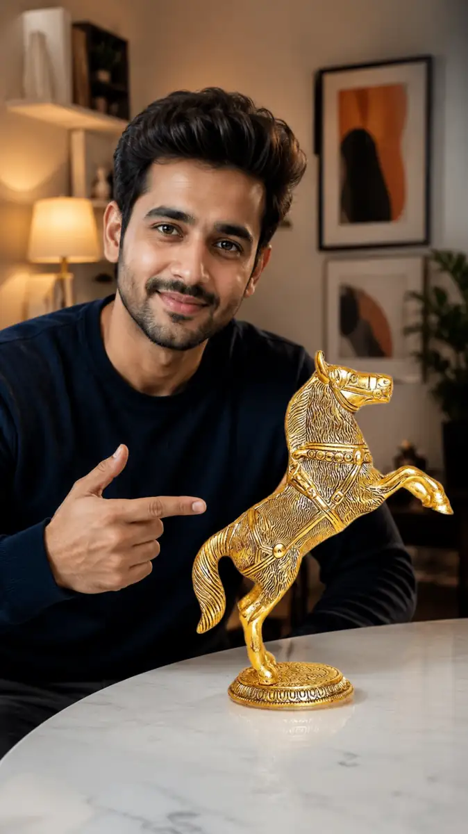 Brass Horse Showpiece